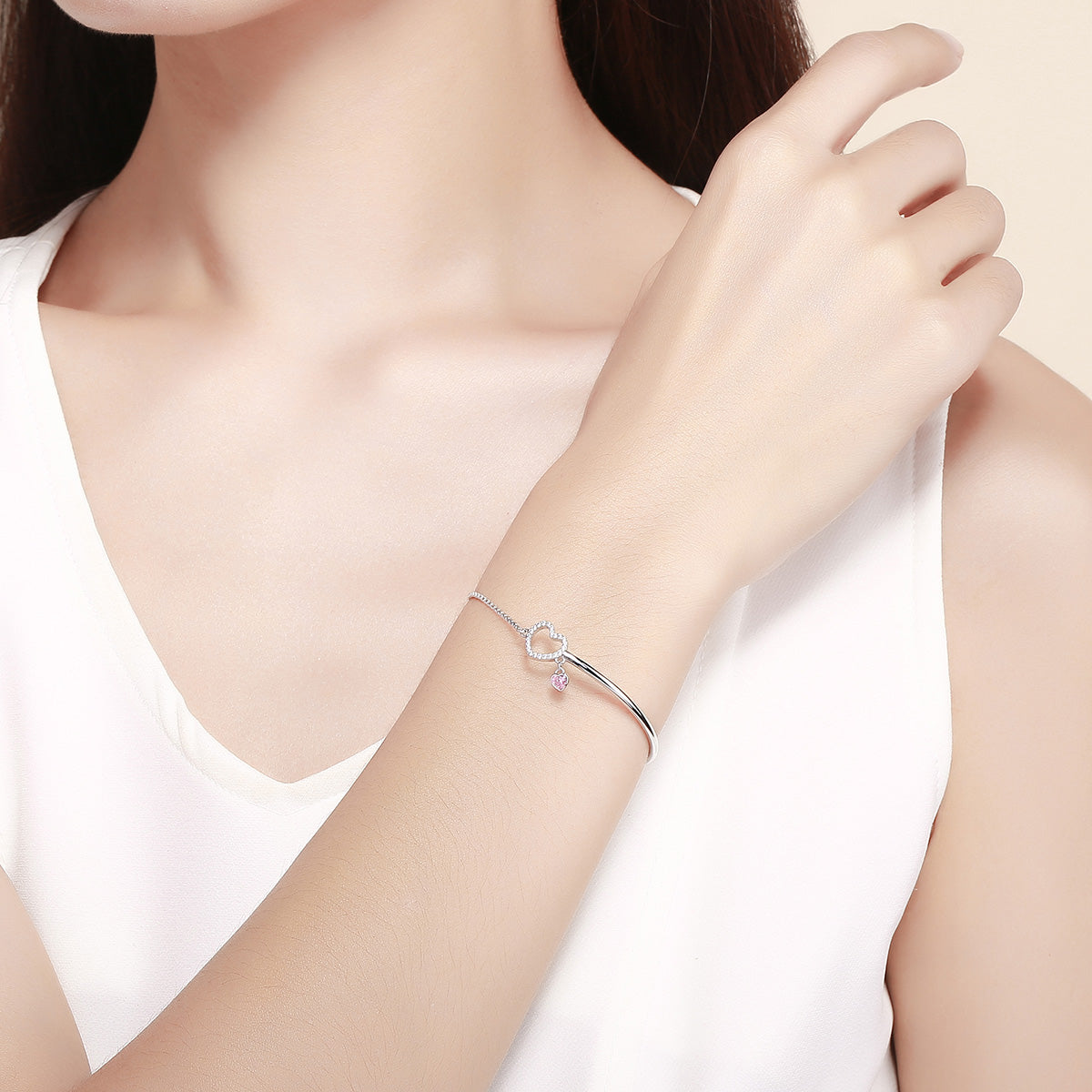 925 Sterling Silver Bracelet 19cm for Women  DestGlow