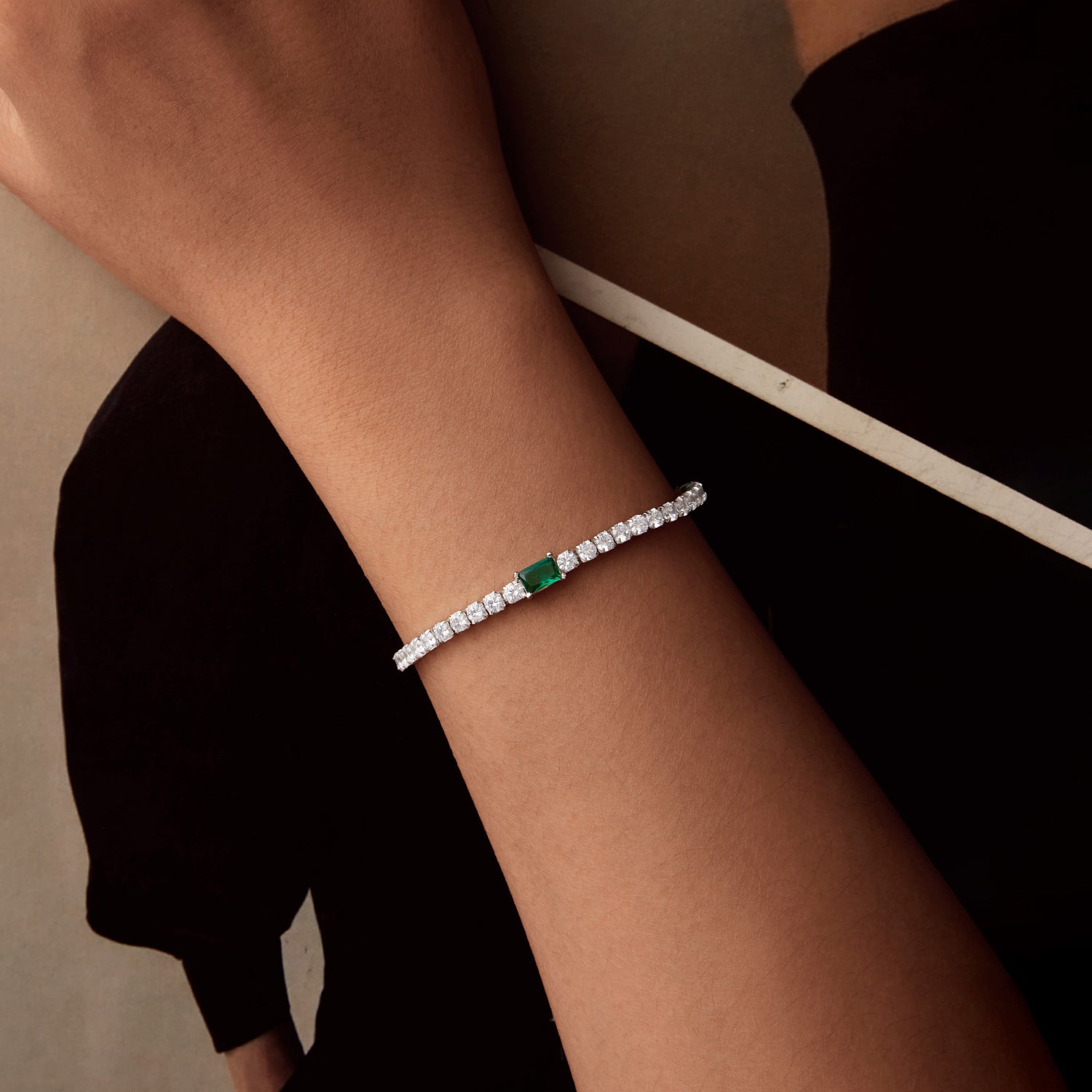 925 Sterling Silver 145+65mm Pavé Setting CZ Bracelet  DestGlow