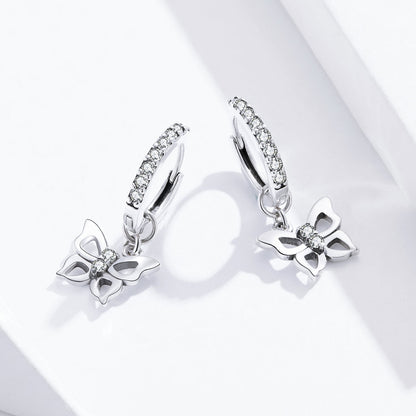 S925 Oxidized Silver Pavé Setting CZ Earrings for Women  DestGlow