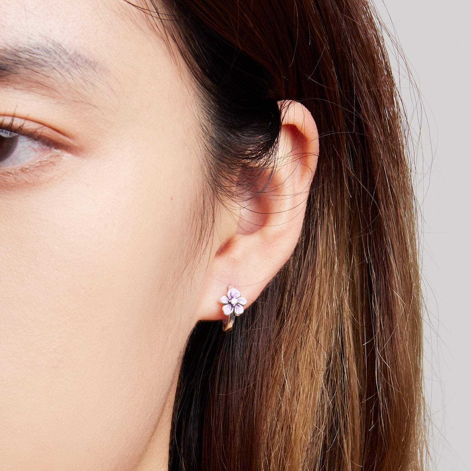 925 Sterling Silver Enamel Earrings with CZ - 1.2x0.7cm, Oxidized Finish for Women  DestGlow
