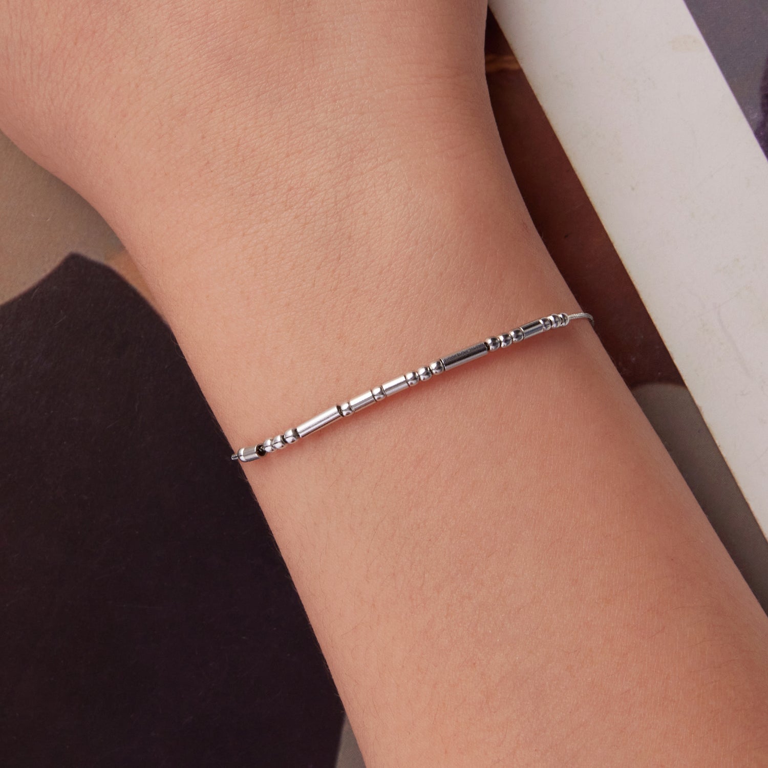 925 Sterling Silver White Gold Plated Bracelet 15+6cm for Women  DestGlow