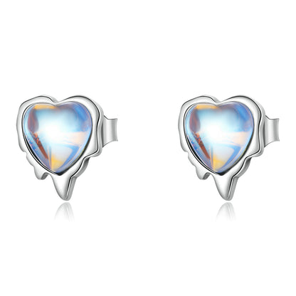 925 Sterling Silver Moonstone Earrings for Women  DestGlow