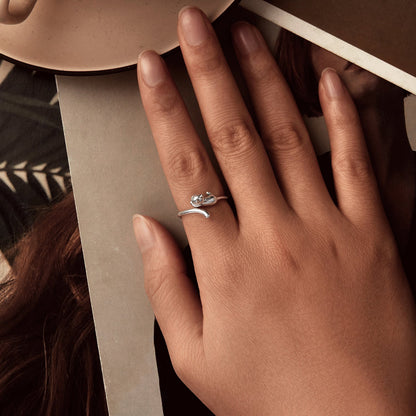 925 Sterling Silver Oxidized Silver Ring  DestGlow