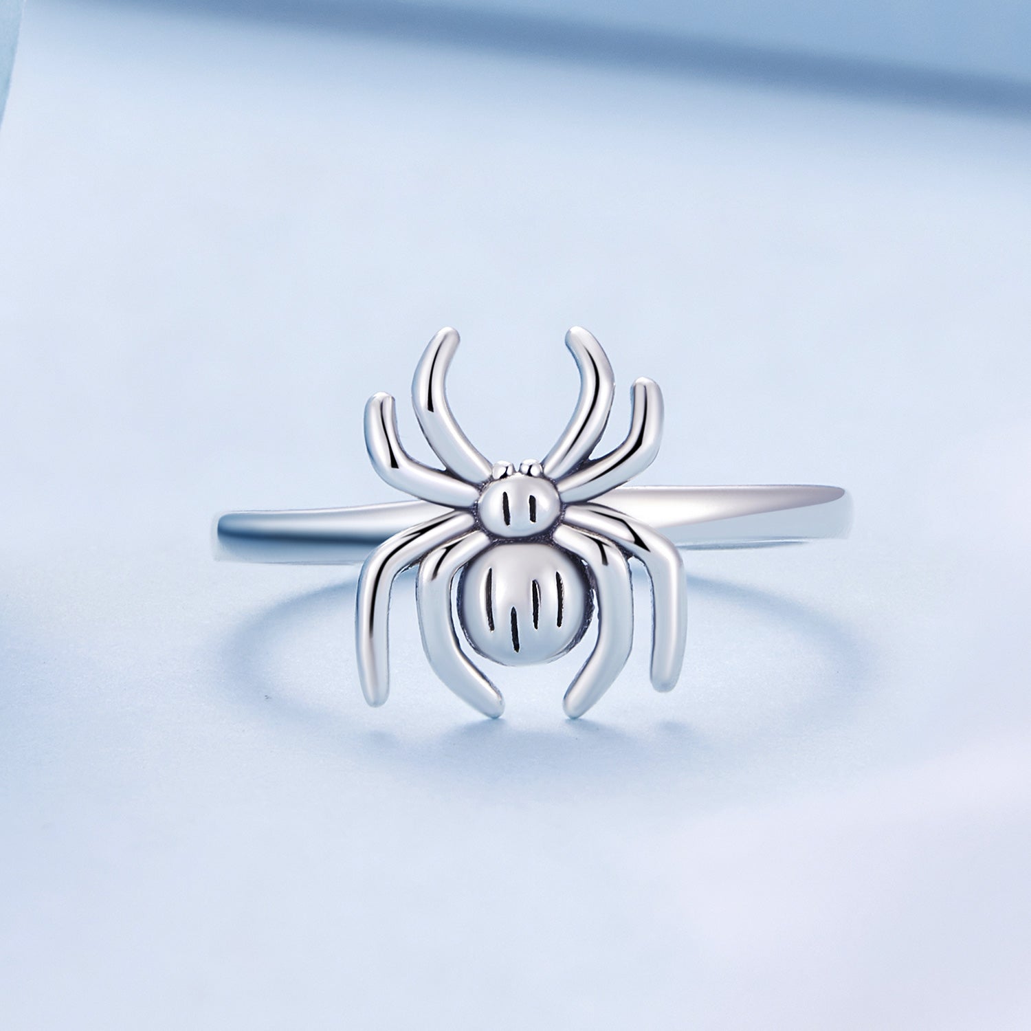 925 Sterling Silver Oxidized Spider Ring  DestGlow
