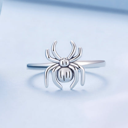 925 Sterling Silver Oxidized Spider Ring  DestGlow