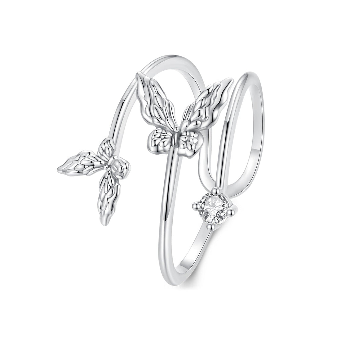 925 Sterling Silver Pavé Setting CZ Ring  DestGlow