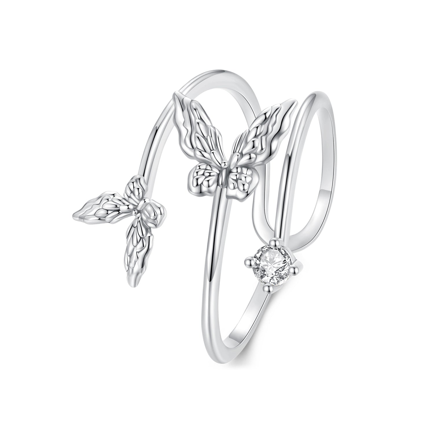 925 Sterling Silver Pavé Setting CZ Ring  DestGlow