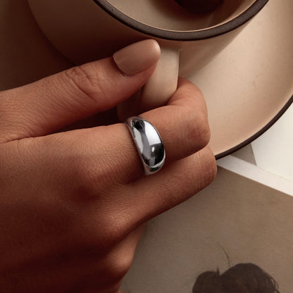 925 Sterling Silver Plated Gold Ring for Unisex  DestGlow