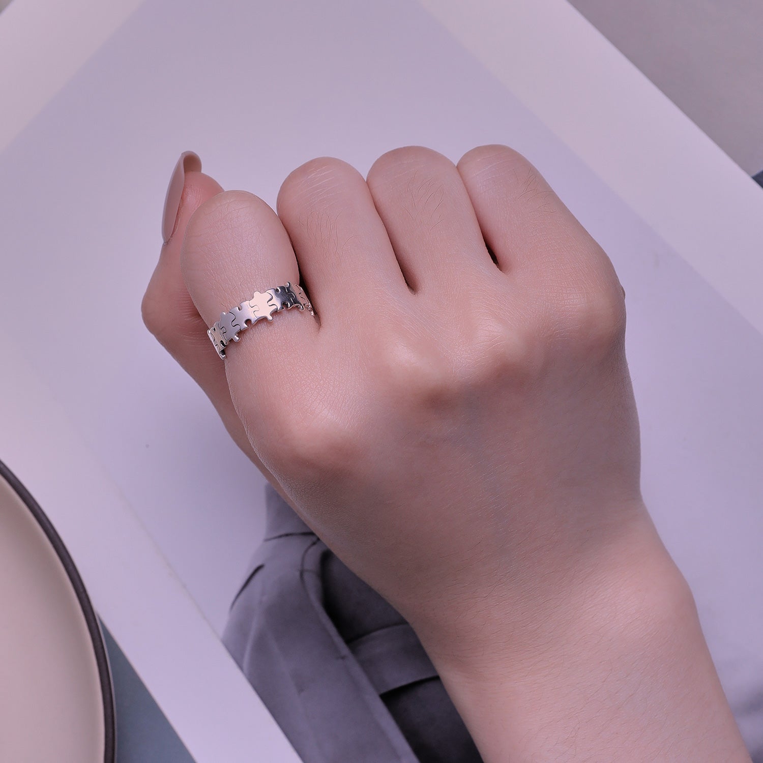 925 Sterling Silver Oxidized 6mm Ring  DestGlow