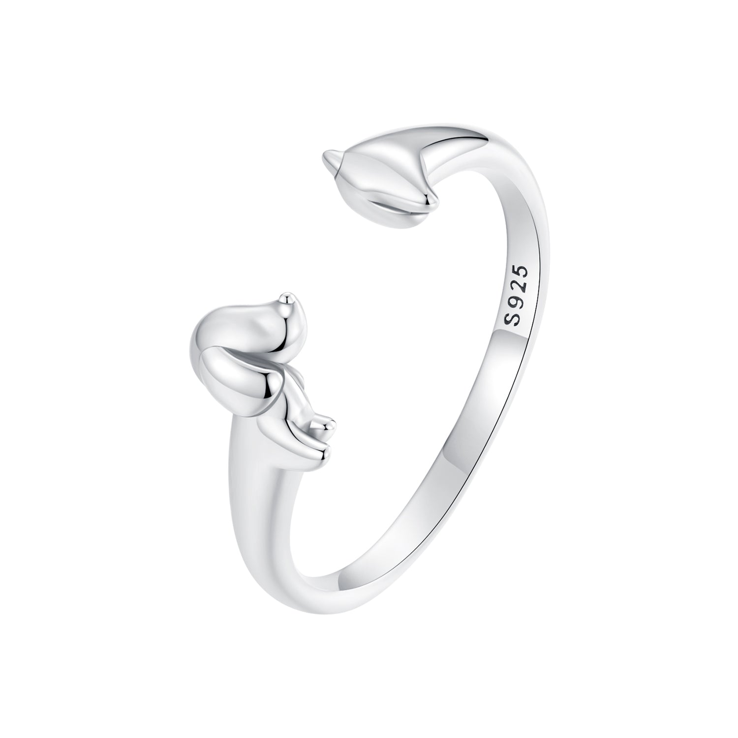 925 Sterling Silver Oxidized 1.8mm Width Elegant Style E Ring  DestGlow