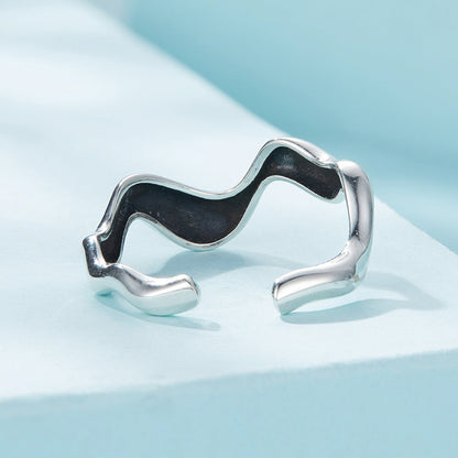 925 Sterling Silver Oxidized Band Ring 2.2-8mm  DestGlow