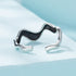 925 Sterling Silver Oxidized Band Ring 2.2-8mm  DestGlow