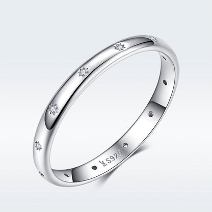 925 Sterling Silver Size 6.0 Plated Platinum Pavé Setting CZ Ring for Women by Bids.com