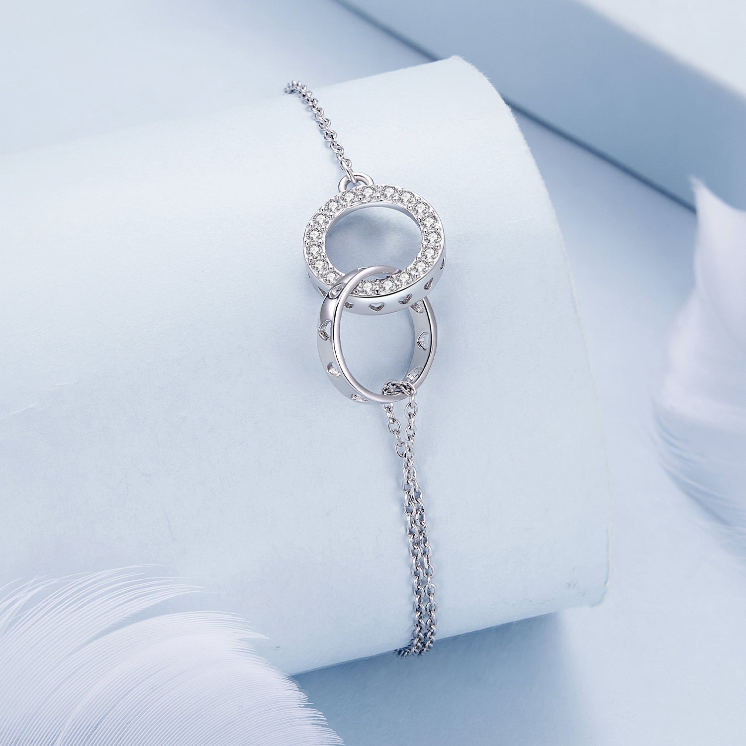925 Sterling Silver CZ Pavé Setting Bracelet  DestGlow