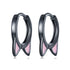 925 Sterling Silver Enamel Black Gold Plated Earrings for Women  DestGlow