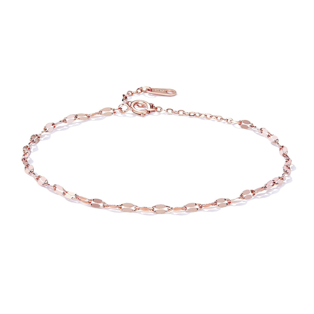 925 Sterling Silver Adjustable Rose Gold Bracelet for Women  DestGlow