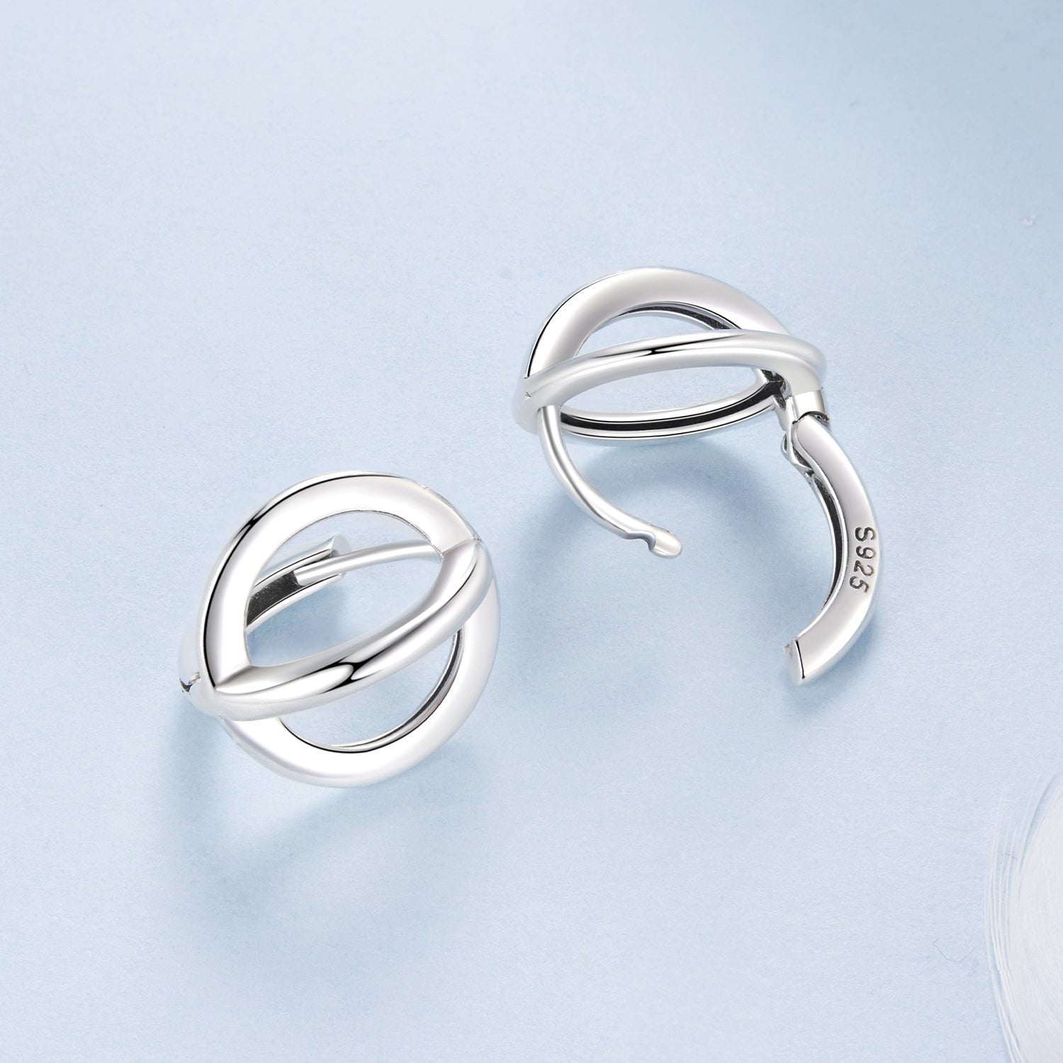 925 Sterling Silver Earrings - Oxidized Silver Finish, 1.3cm for Women  DestGlow