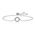 925 Sterling Silver Bracelet 26.5CM with 1.5*1.1CM Pendant for Unisex  DestGlow