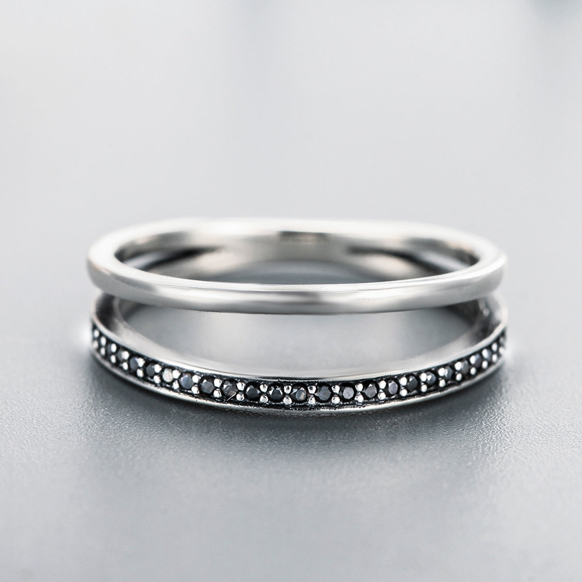 925 Sterling Silver 0.6CM Width Ring Size 6 for Women  DestGlow