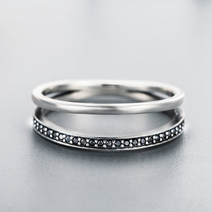 925 Sterling Silver 0.6CM Width Ring Size 6 for Women  DestGlow
