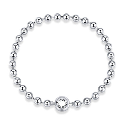 925 Sterling Silver Bracelet 17cm Oxidized &amp; Platinum Plated for Women