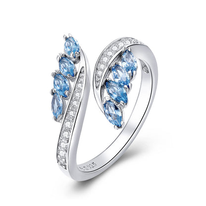 925 Sterling Silver Plated Platinum Pavé CZ Ring for Women  DestGlow