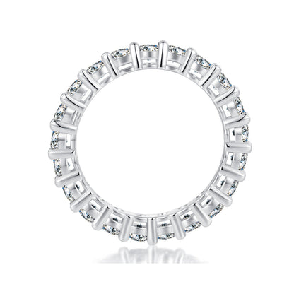 925 Sterling Silver Moissanite 0.1ct Ring Size 6 for Women