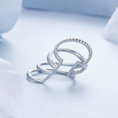 925 Sterling Silver Earrings with CZ and White Gold Plating  DestGlow