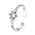 925 Sterling Silver Oxidized Silver 0.8cm Pendant Rings for Women  DestGlow