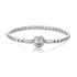 925 Sterling Silver White Gold Plated Bracelet with CZ Pendant for Women  DestGlow