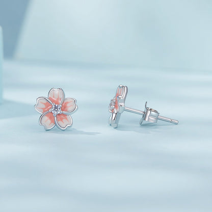 925 Sterling Silver Multi-Color Enamel Pavé CZ Earrings  DestGlow