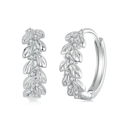 925 Sterling Silver Earrings with Pavé Setting CZ  DestGlow