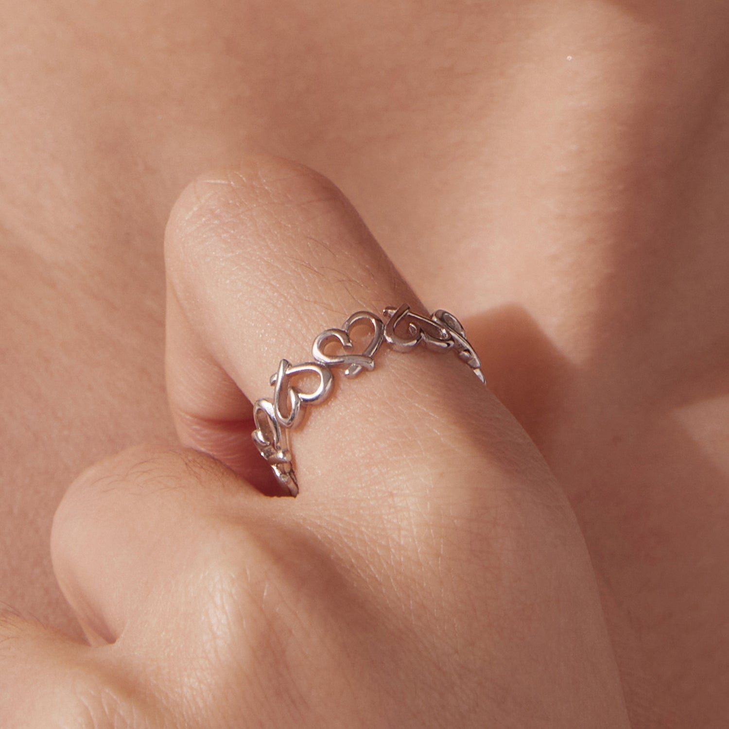 925 Sterling Silver and White Gold Plated Ring for Women  DestGlow