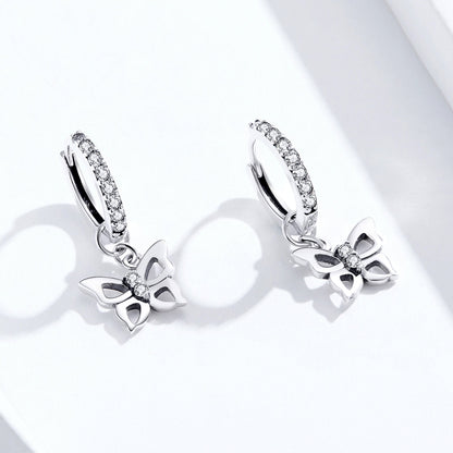 S925 Oxidized Silver Pavé Setting CZ Earrings for Women  DestGlow