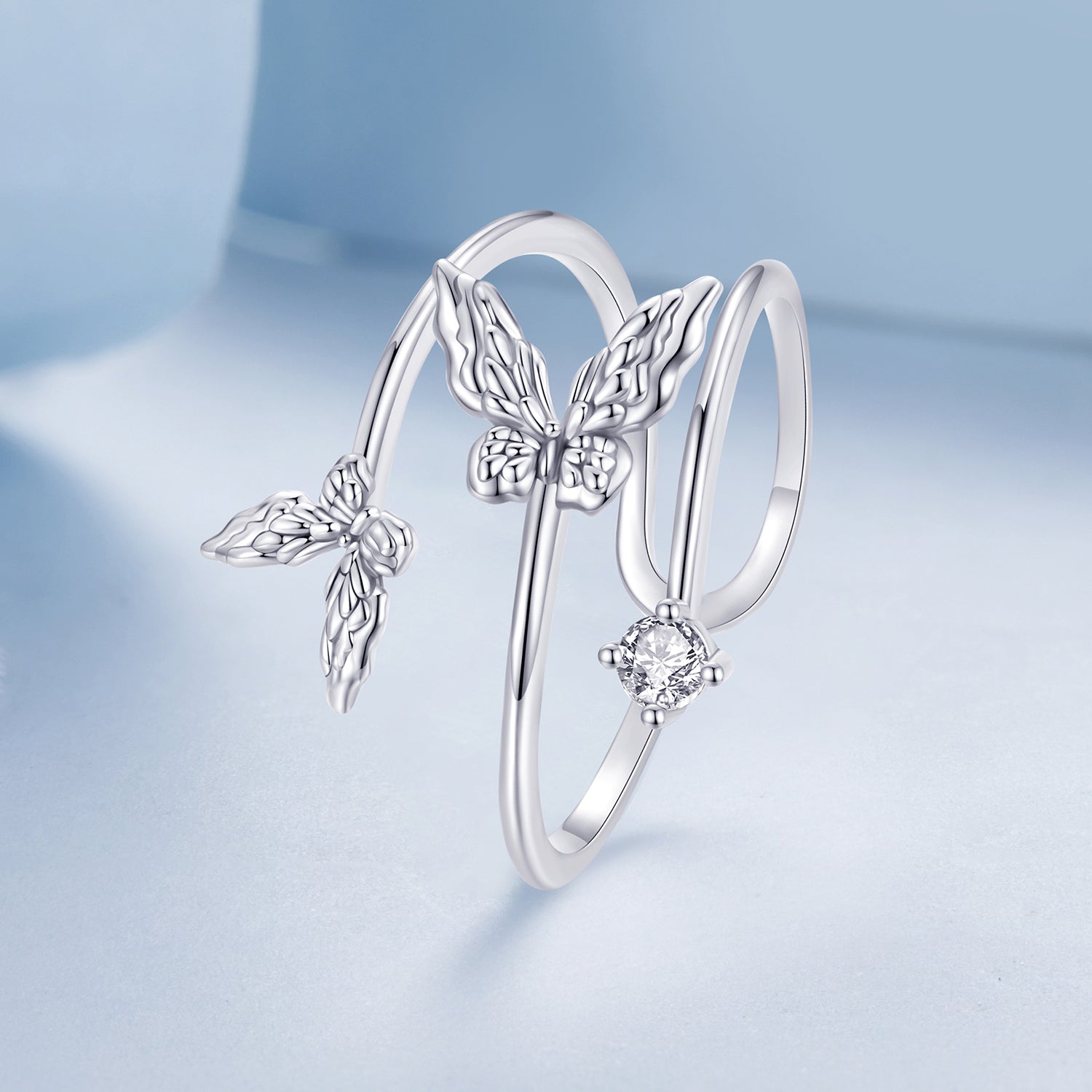 925 Sterling Silver Pavé Setting CZ Ring  DestGlow