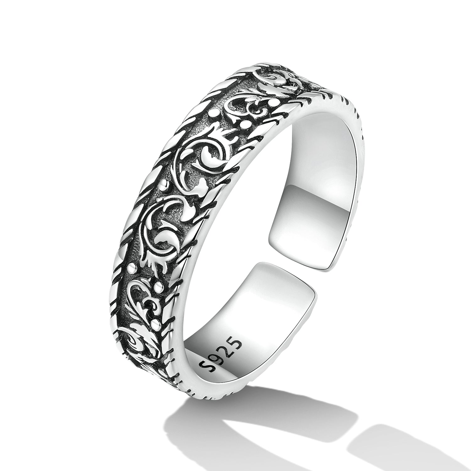925 Oxidized Silver 0.5cm Ring  DestGlow