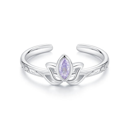 925 Sterling Silver 1.9mm Pavé Setting White Gold Plated Ring  DestGlow