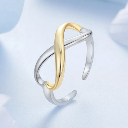 925 Sterling Silver Plated White Gold Ring for Women  DestGlow