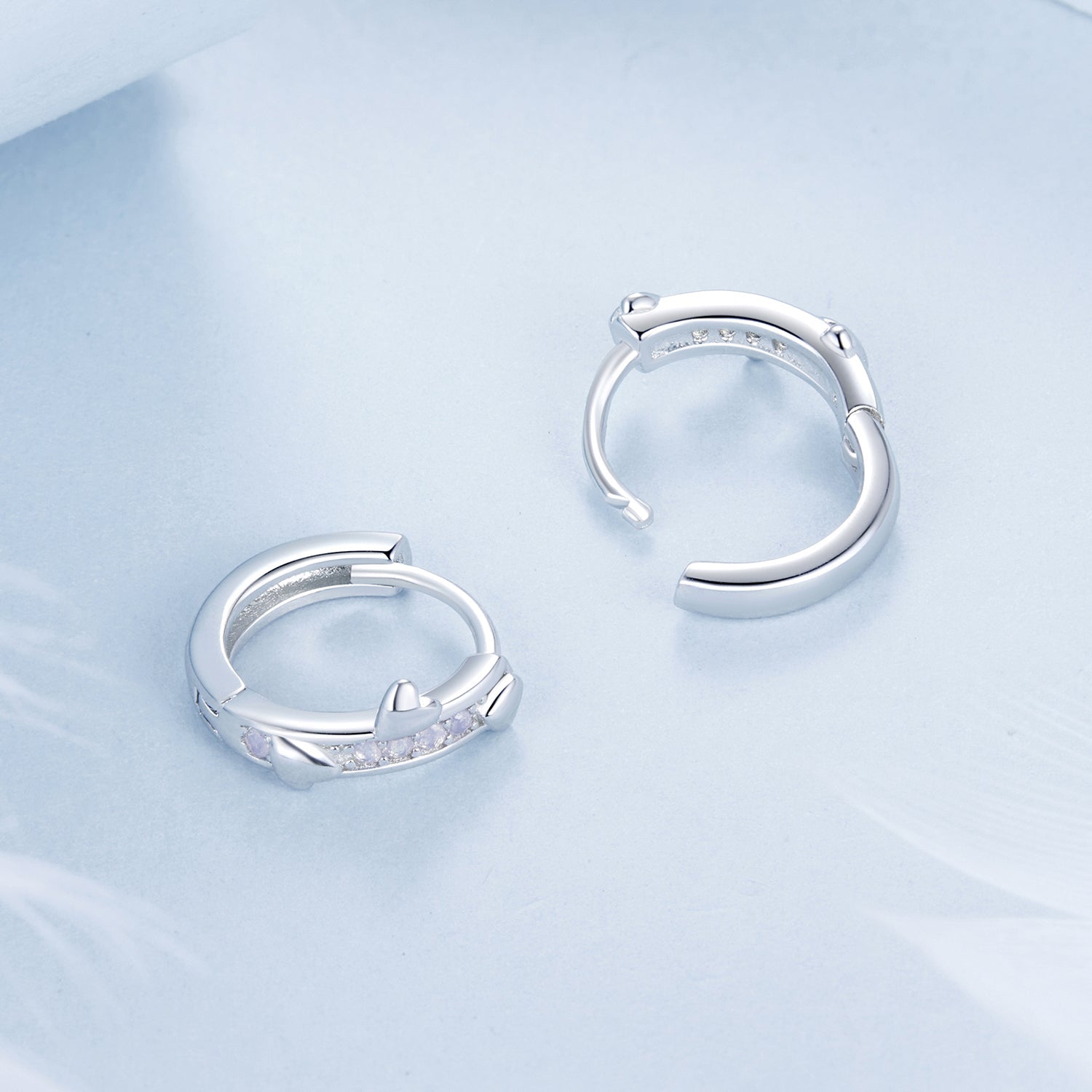 925 Sterling Silver Nano Opal Earrings for Women - White Gold Plated - 12x5mm  DestGlow