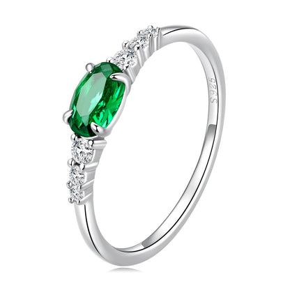 925 Sterling Silver &amp; Platinum Plated 0.1cm CZ Ring for Women - Size 6.0 by Bids.com