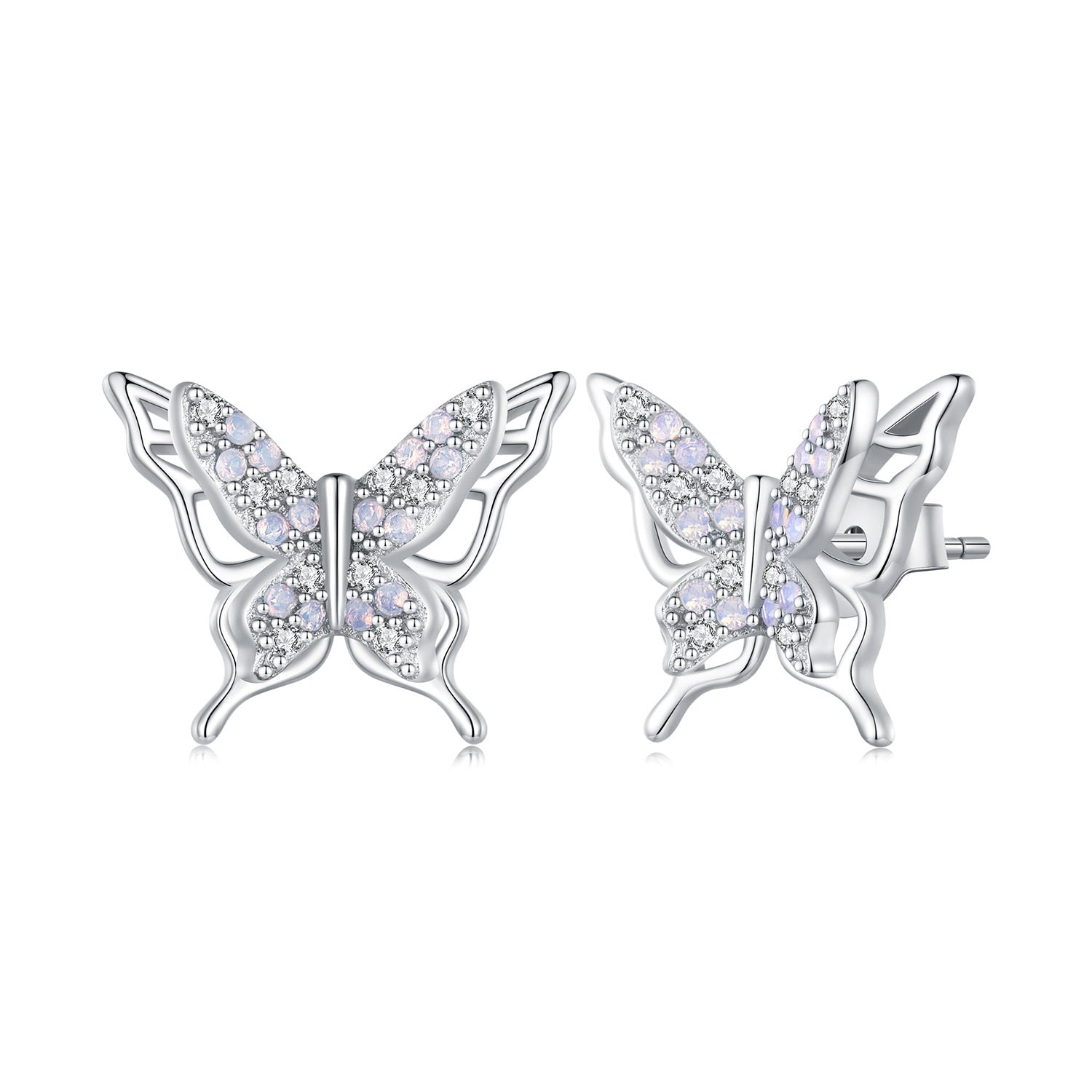 925 Sterling Silver Opal Nanometer Stone Earrings for Women  DestGlow