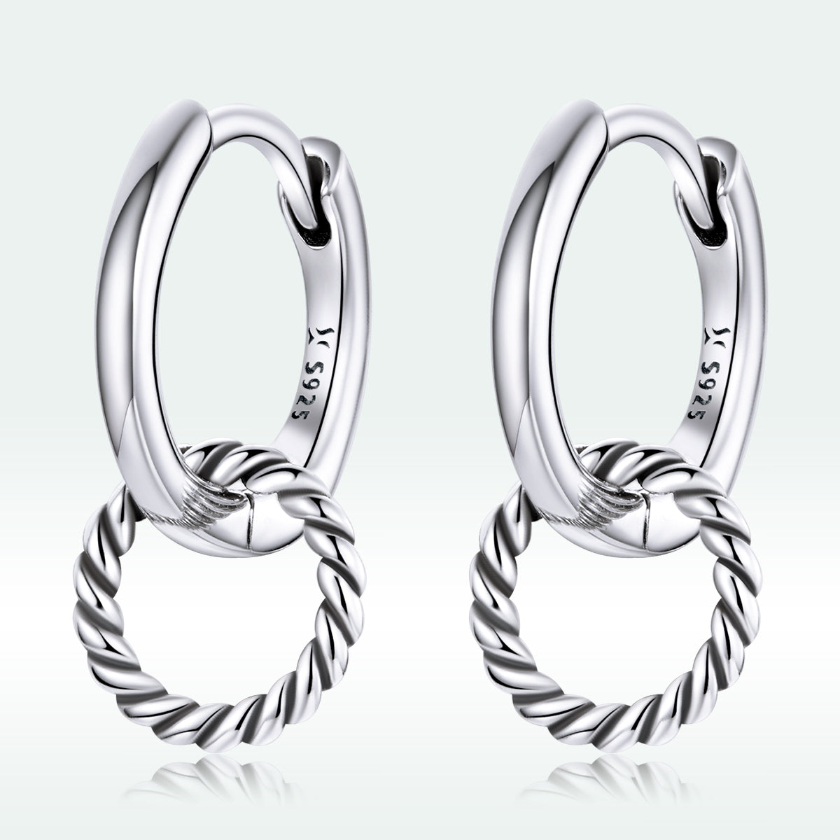 925 Sterling Silver &amp; Oxidized Silver Earrings for Women  DestGlow