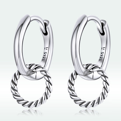 925 Sterling Silver &amp; Oxidized Silver Earrings for Women  DestGlow