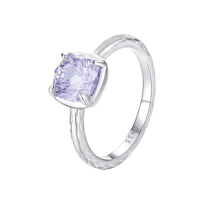 925 Sterling Silver Ring with Pavé Setting CZ, Size 6.0  DestGlow