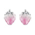 925 Sterling Silver White Gold Plated Enamel Earrings  DestGlow