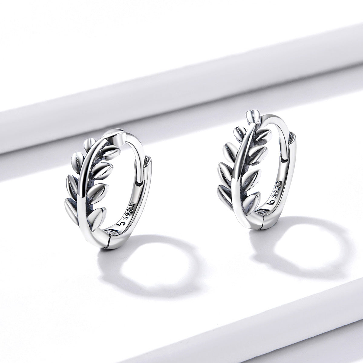 S925 Oxidized Silver Earrings 1.2*0.5cm for Women  DestGlow