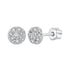 925 Sterling Silver White Gold Plated Moissanite Earrings Size 10mm for Women  DestGlow