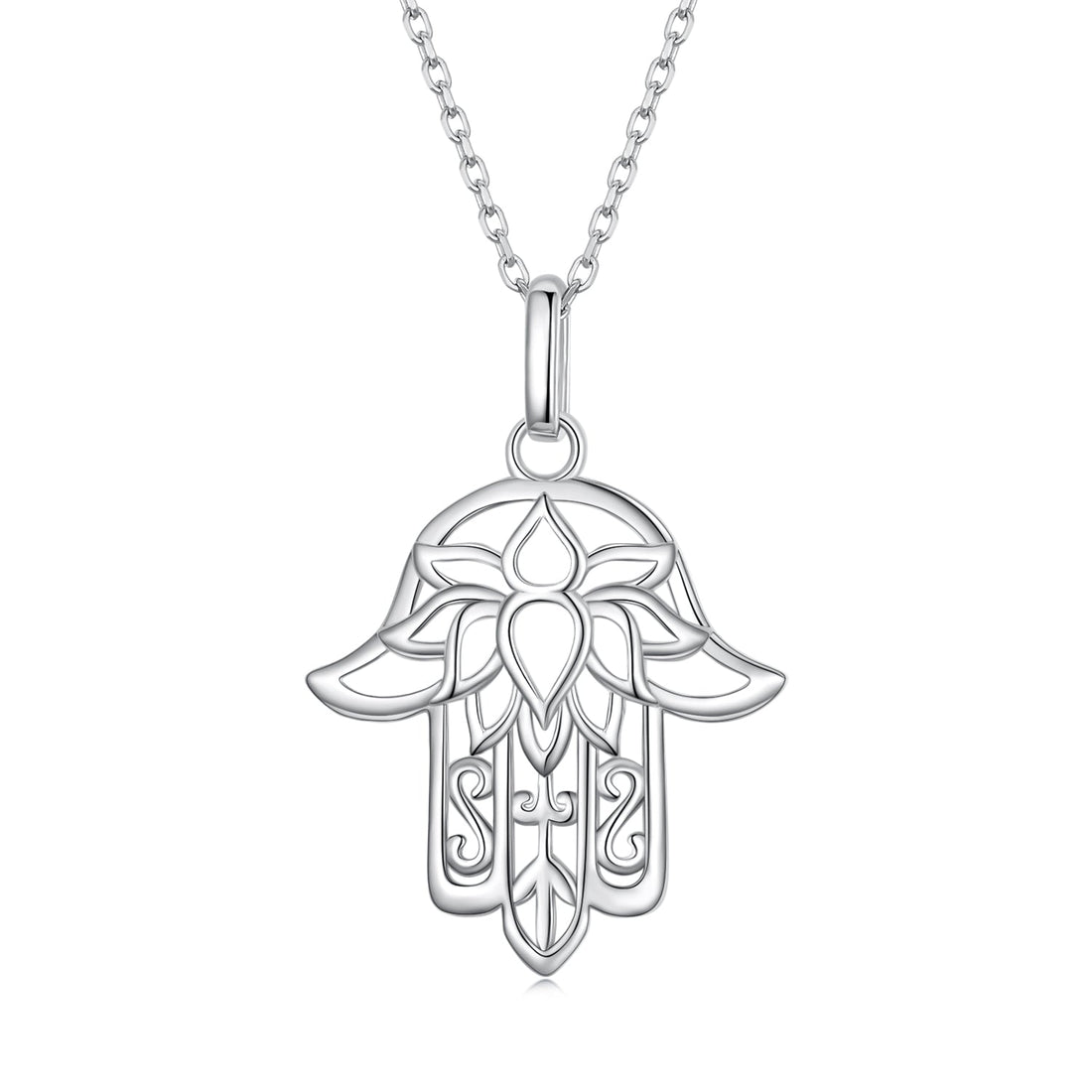 S925 Sterling Silver Plated Platinum Adjustable Necklace for Women  DestGlow