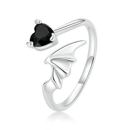 925 Sterling Silver Oxidized Pavé Setting CZ Ring  DestGlow