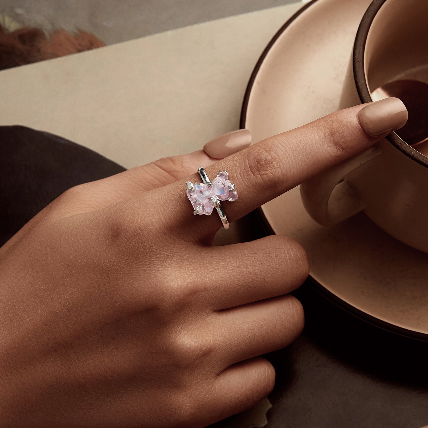 925 Sterling Silver Ring with Pavé Setting CZ for Women  DestGlow